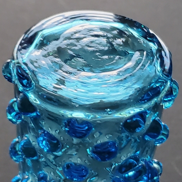 Vntg Blue Hobnail 5oz Pitcher - Picture 12 of 13